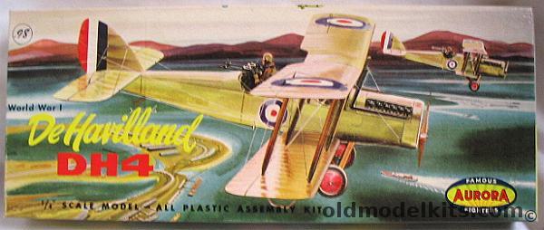 Aurora 1/48 DeHavilland DH-4 (DH4), 112-98 plastic model kit